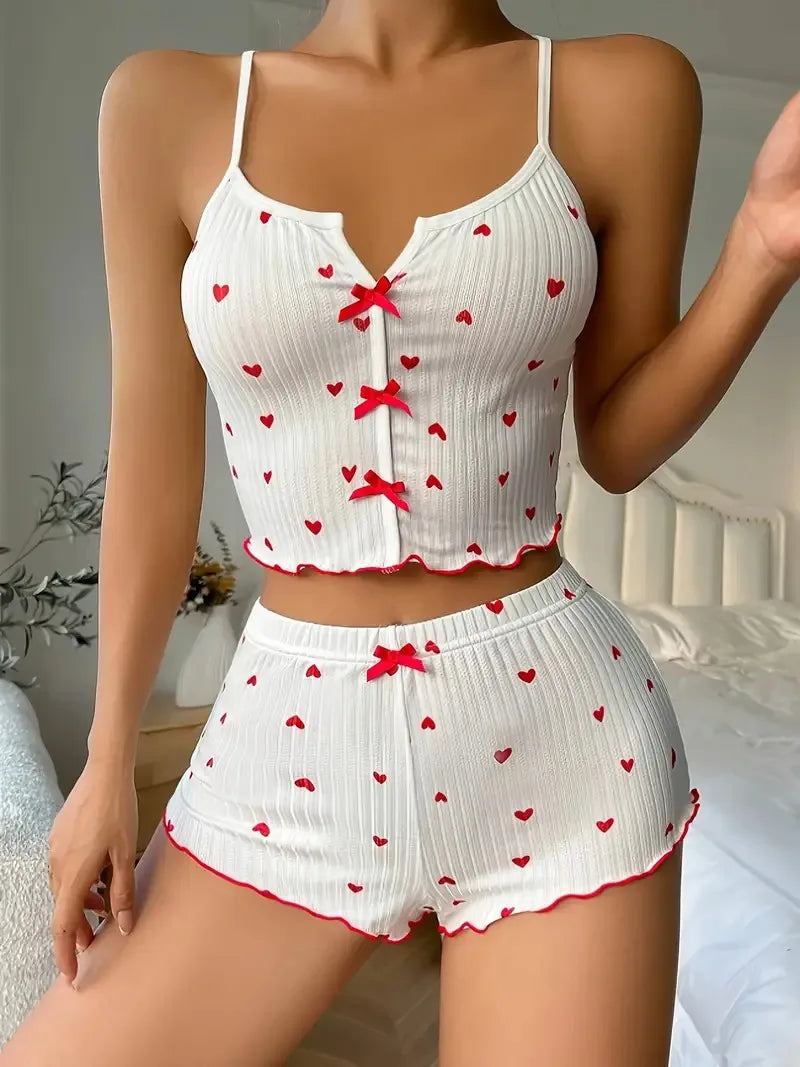 Pijama NoEnName_Null estampa de coração