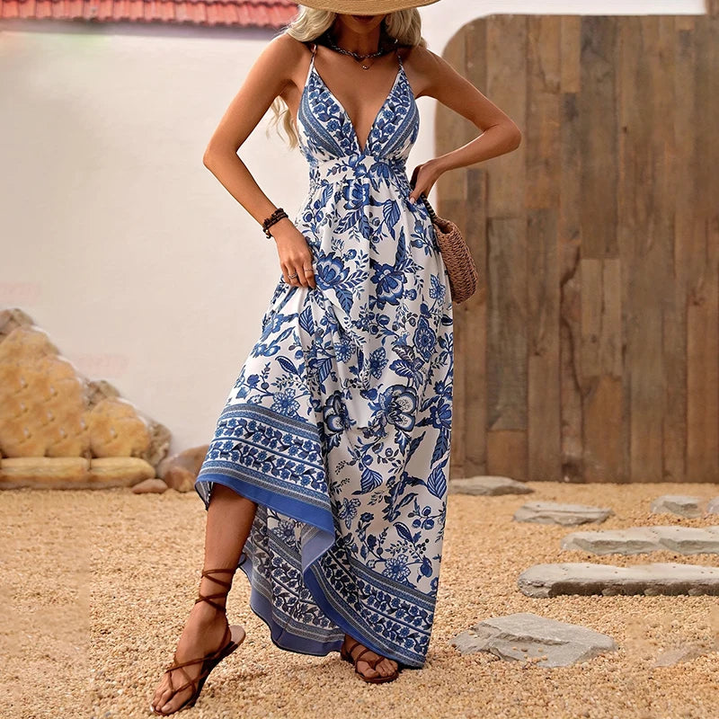 Vestido de alça havaiano NoEnName_Null